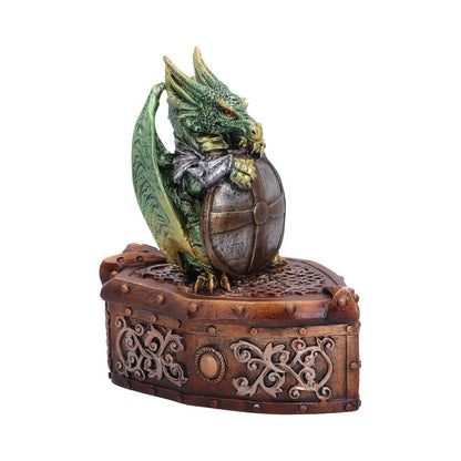 Hoard Protector Box Green Dragon Shield on Shield Box 13.4cm 4