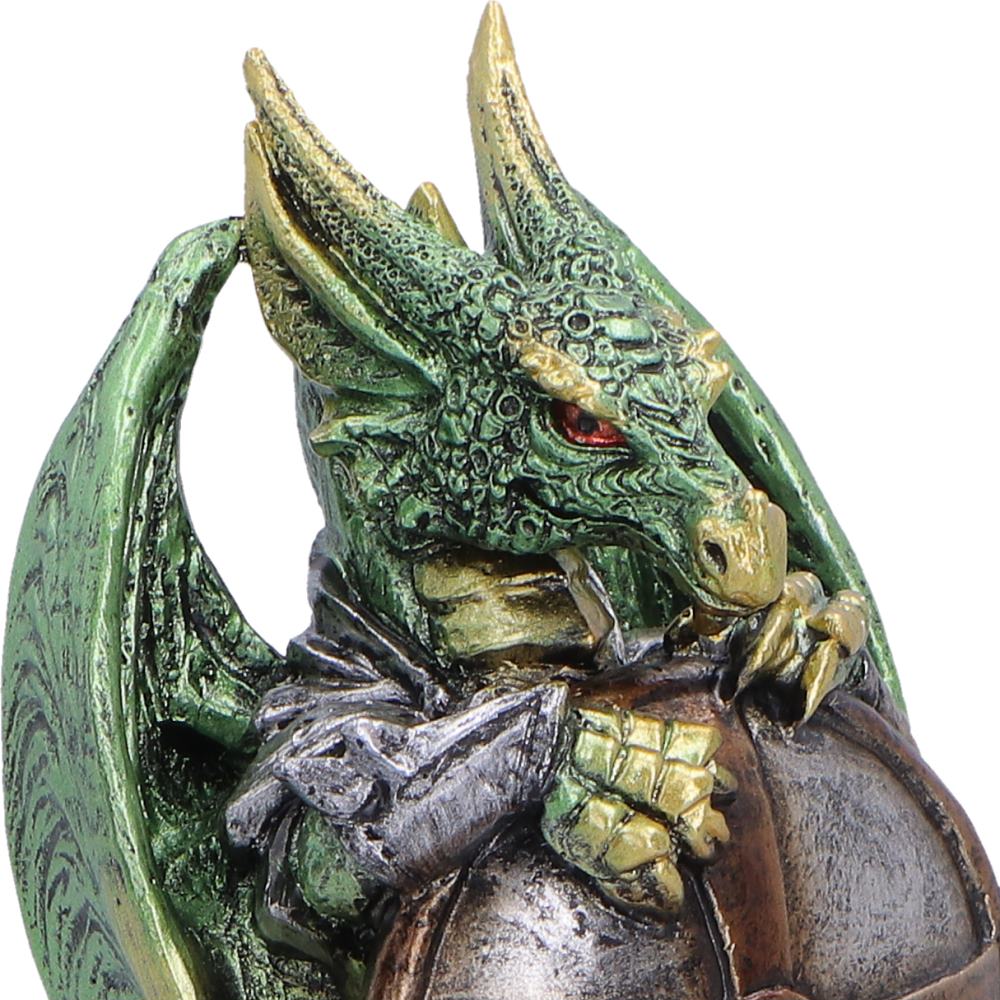 Hoard Protector Box Green Dragon Shield on Shield Box 13.4cm 5
