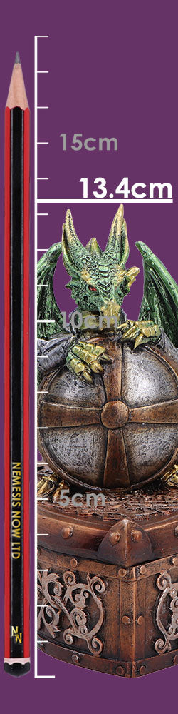 Hoard Protector Box Green Dragon Shield on Shield Box 13.4cm 8