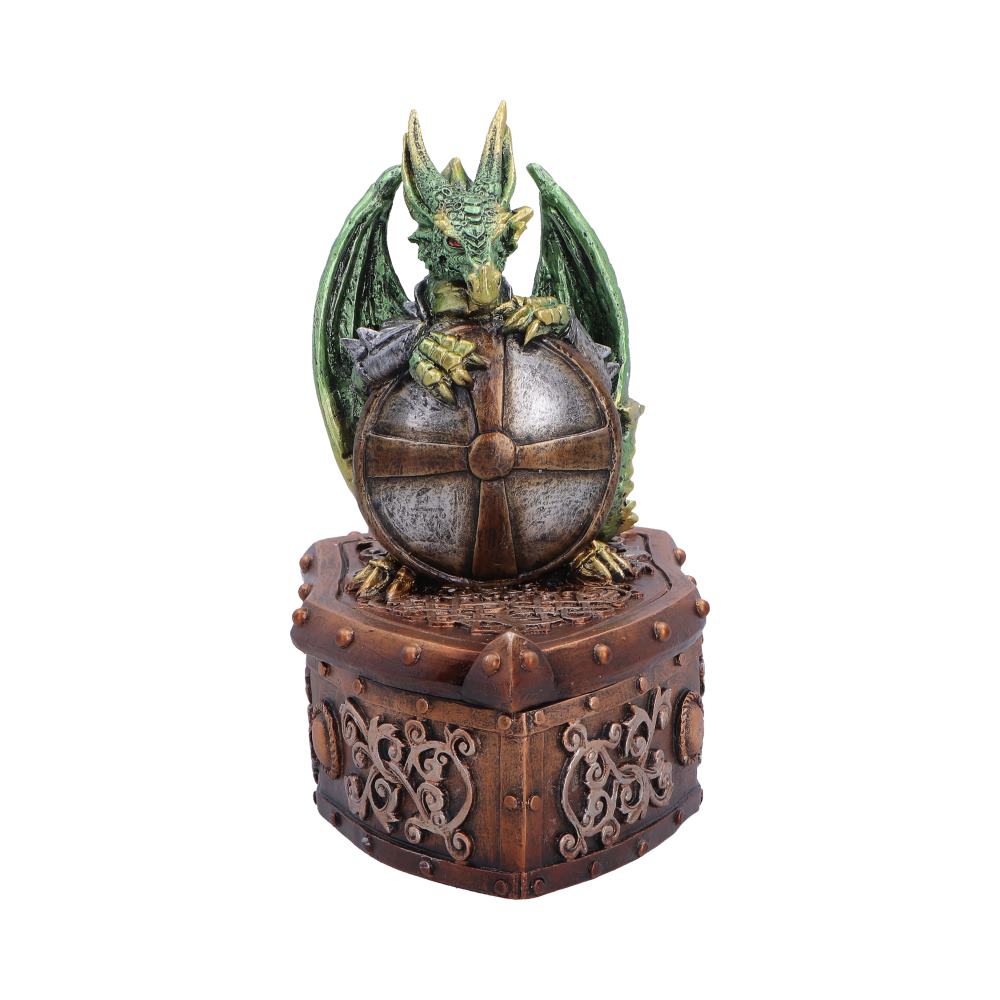 Hoard Protector Box Green Dragon Shield on Shield Box 13.4cm 1