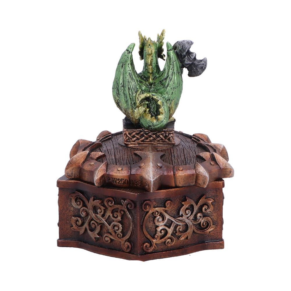 Hoard Defender Box Green Dragon on Shield Box 10.5cm 3