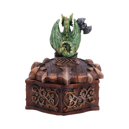Hoard Defender Box Green Dragon on Shield Box 10.5cm 3