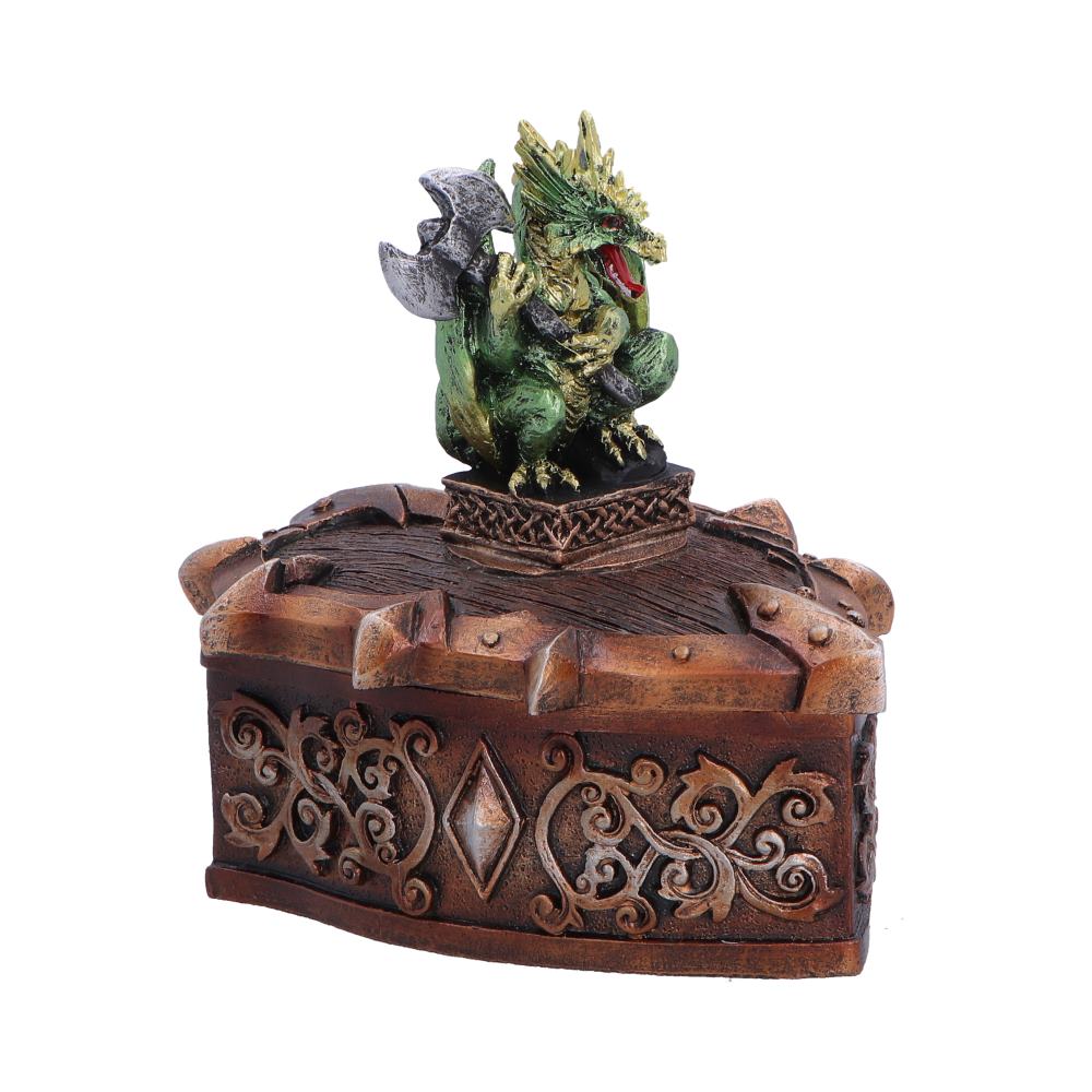 Hoard Defender Box Green Dragon on Shield Box 10.5cm 4