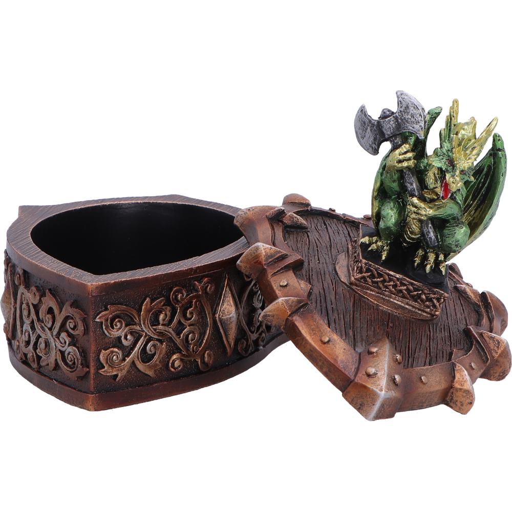 Hoard Defender Box Green Dragon on Shield Box 10.5cm 6