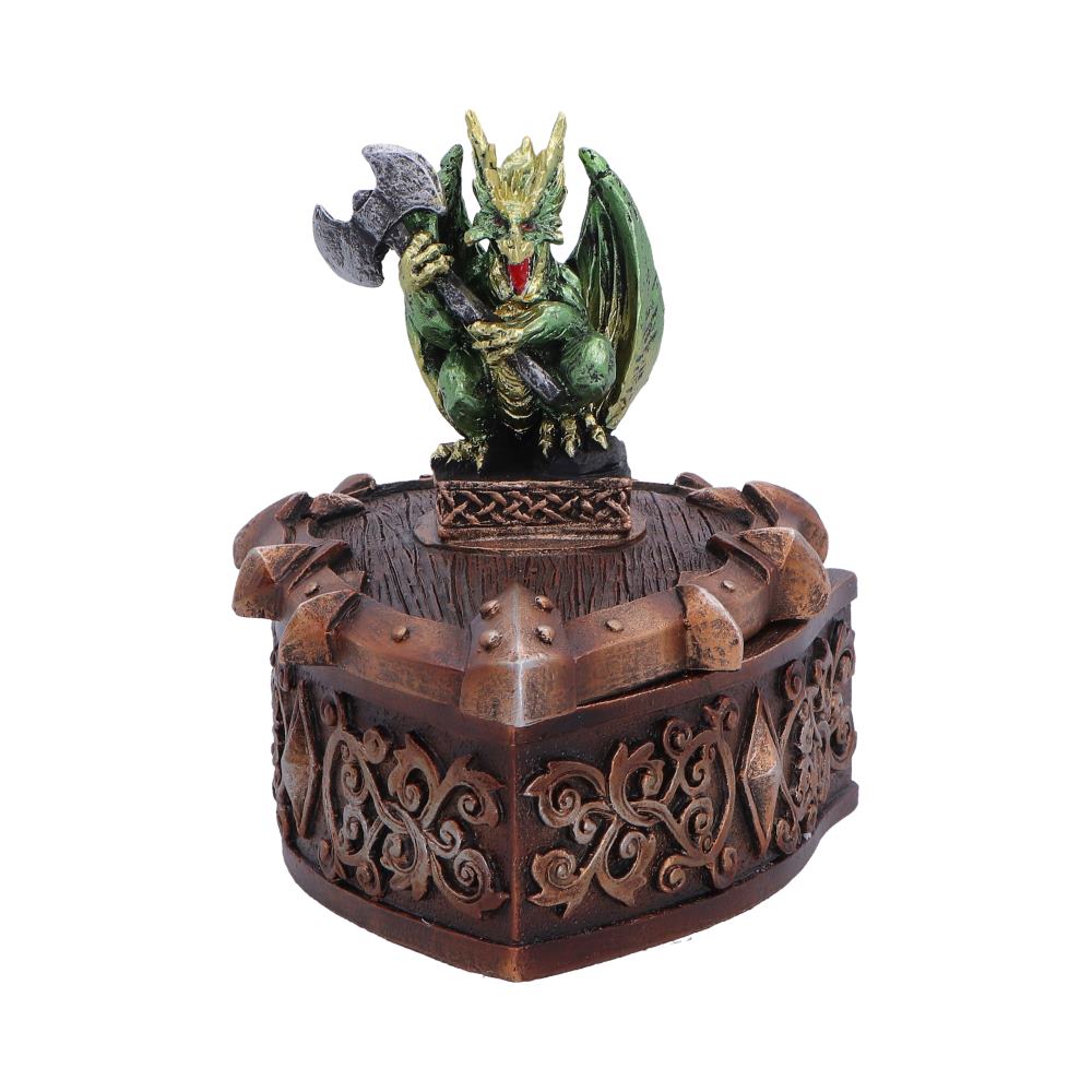 Hoard Defender Box Green Dragon on Shield Box 10.5cm 1