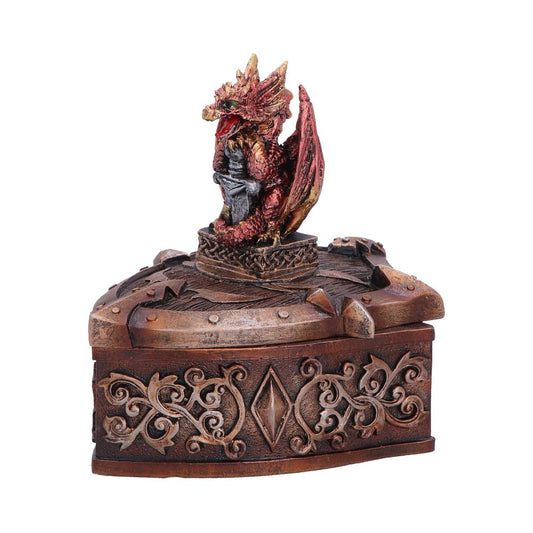 Hoard Defender Box Red Dragon on Shield Box 10.5cm 2