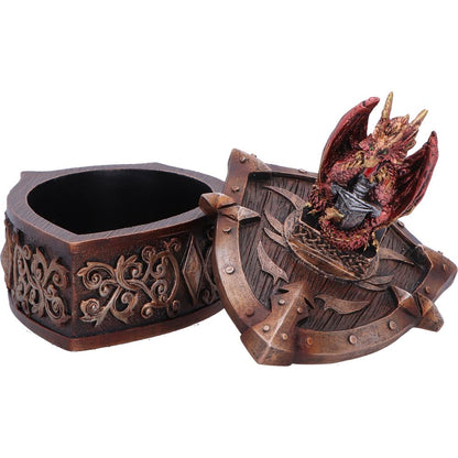 Hoard Defender Box Red Dragon on Shield Box 10.5cm 6