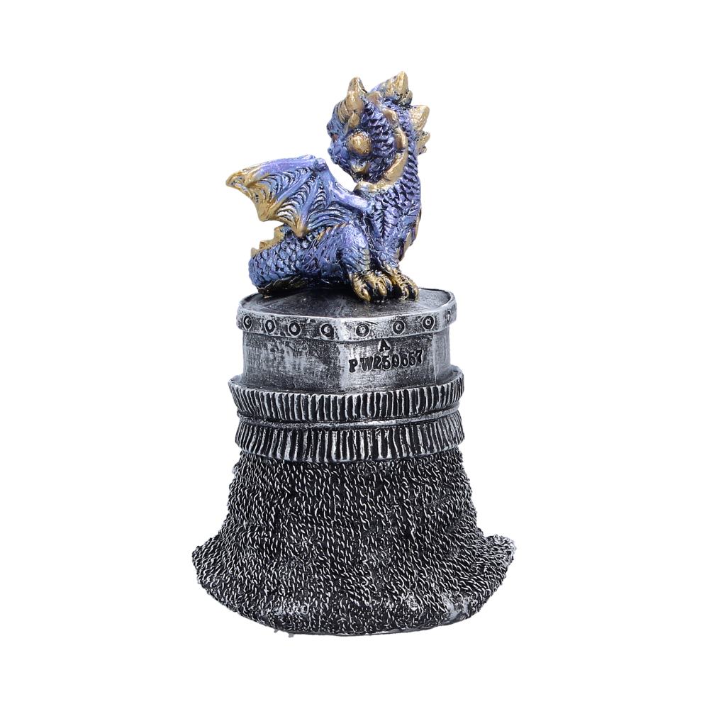 Hatchling Helm Blue Dragon on Knight Helmet 13.2cm 3