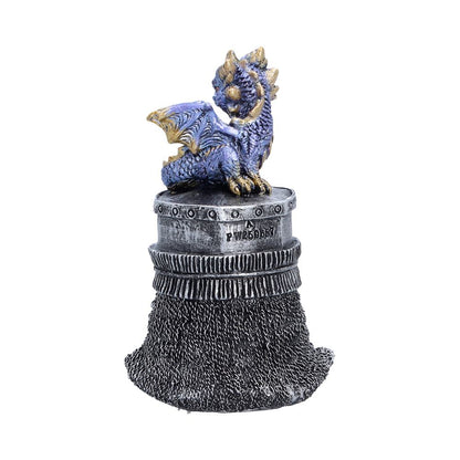 Hatchling Helm Blue Dragon on Knight Helmet 13.2cm 3