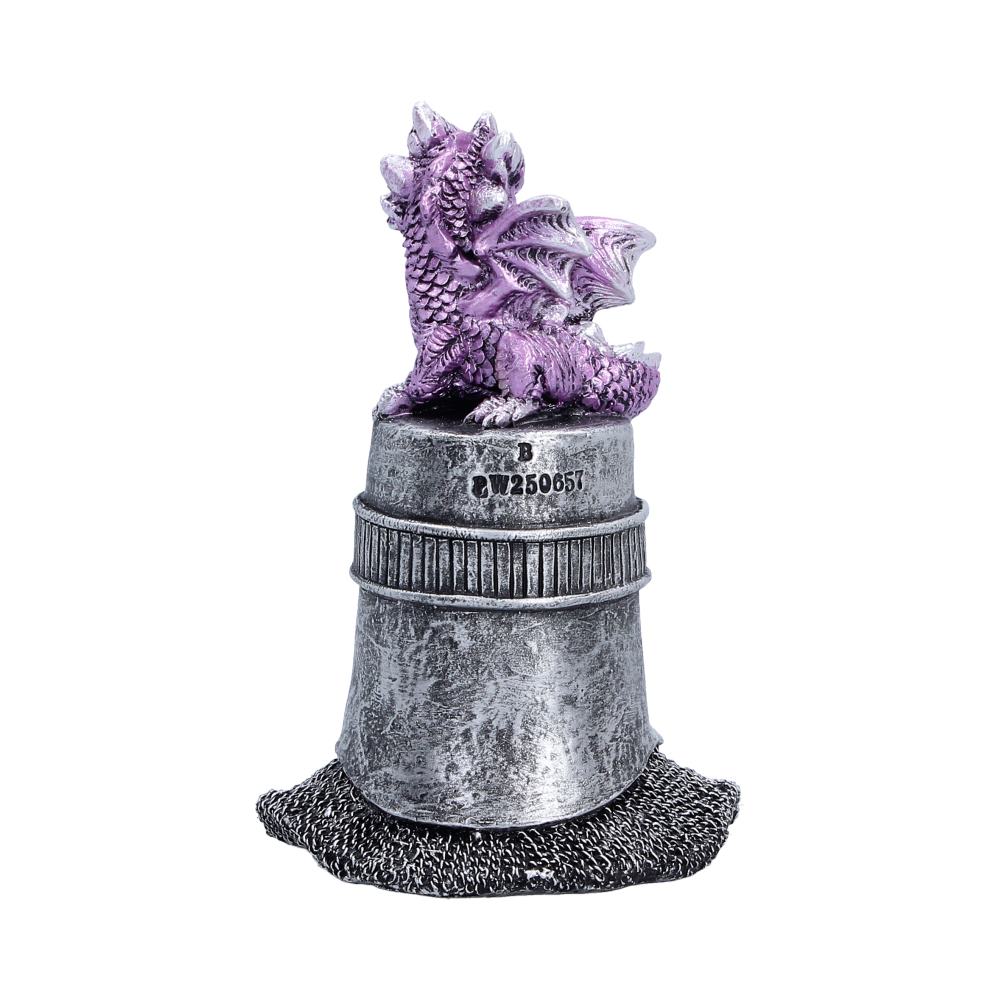 Hatchling Helm Purple Dragon on Knight Helmet 12.7cm 3