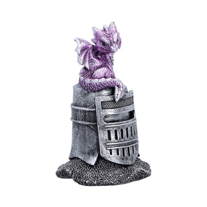Hatchling Helm Purple Dragon on Knight Helmet 12.7cm 4