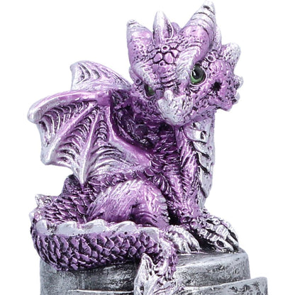 Hatchling Helm Purple Dragon on Knight Helmet 12.7cm 5