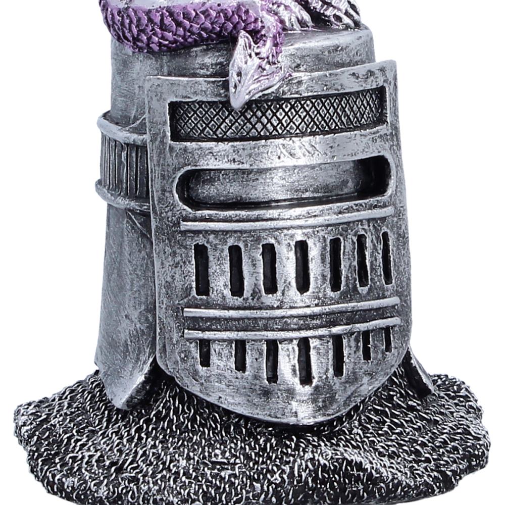 Hatchling Helm Purple Dragon on Knight Helmet 12.7cm 6