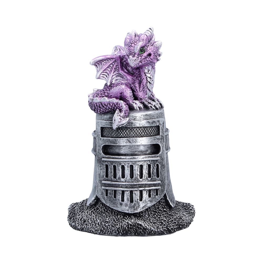 Hatchling Helm Purple Dragon on Knight Helmet 12.7cm 1