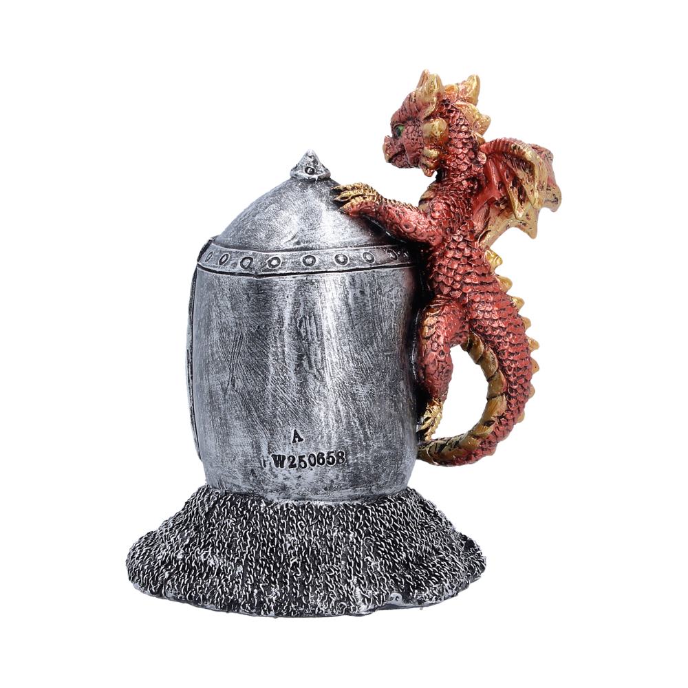 Red Dragon on Knight Helmet 12.3cm 4