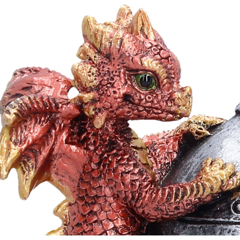 Red Dragon on Knight Helmet 12.3cm 6