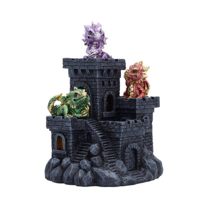 Dragonlings Keep LED Castle Display Piece 18cm 4