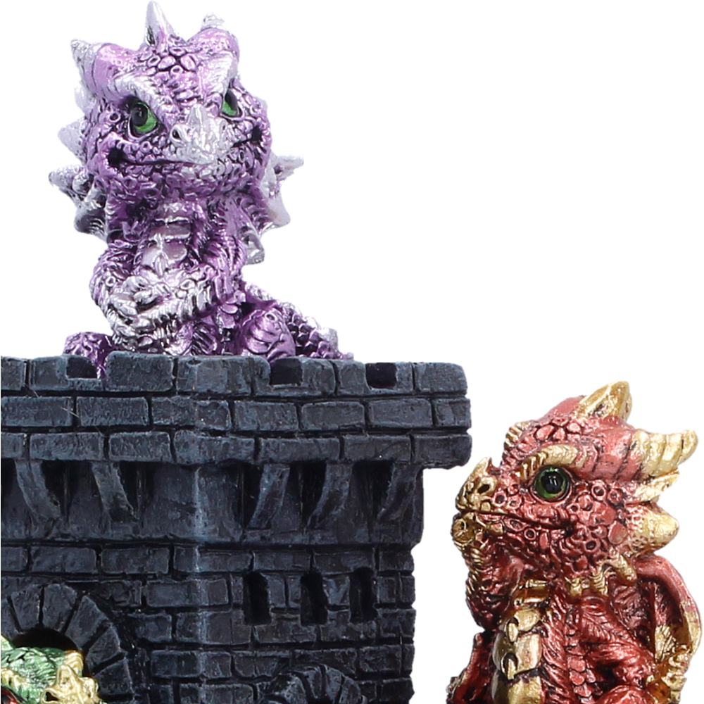 Dragonlings Keep LED Castle Display Piece 18cm 6