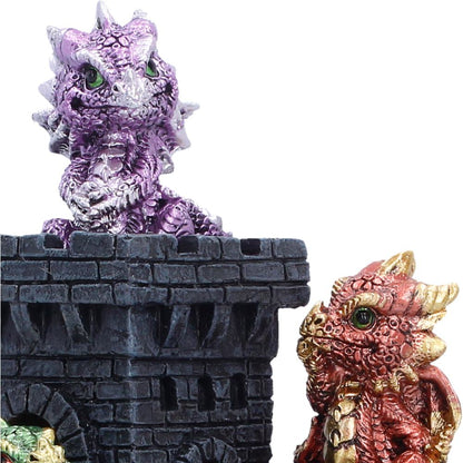Dragonlings Keep LED Castle Display Piece 18cm 6