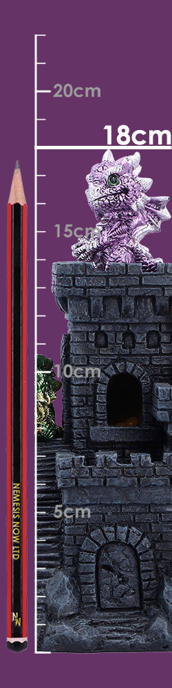 Dragonlings Keep LED Castle Display Piece 18cm 8