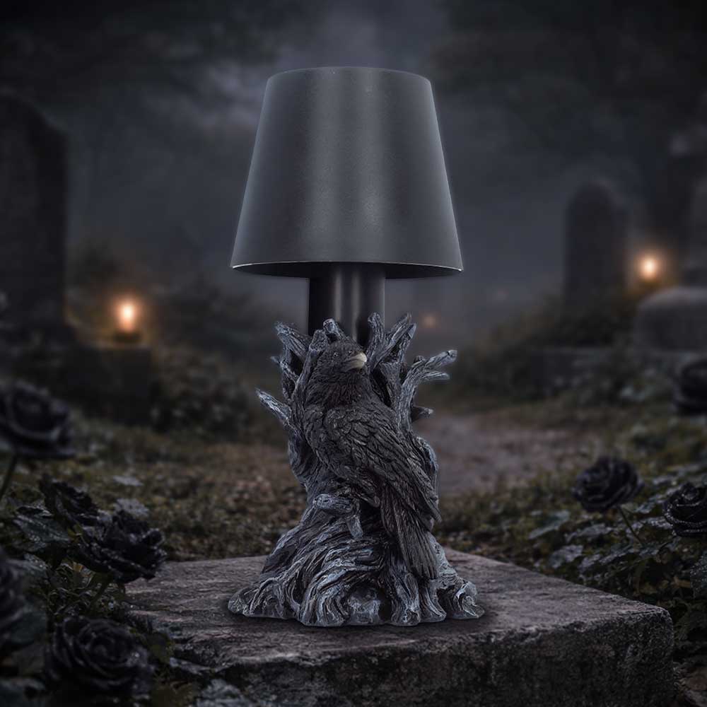 Nevermore Gothic Raven LED Lamp 25cm 7
