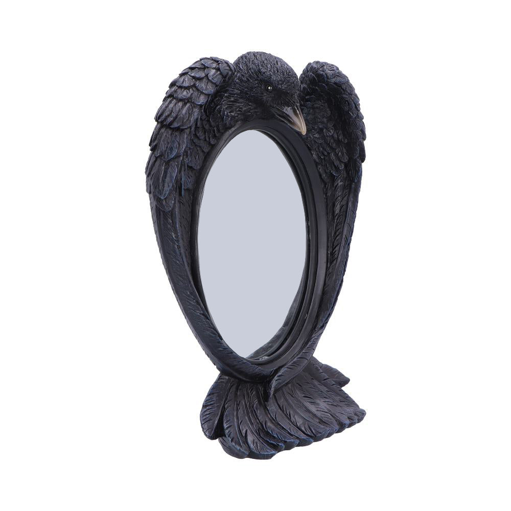 Nevermore Reflection Raven Standing or Wall Hanging Mirror 30.2cm 2