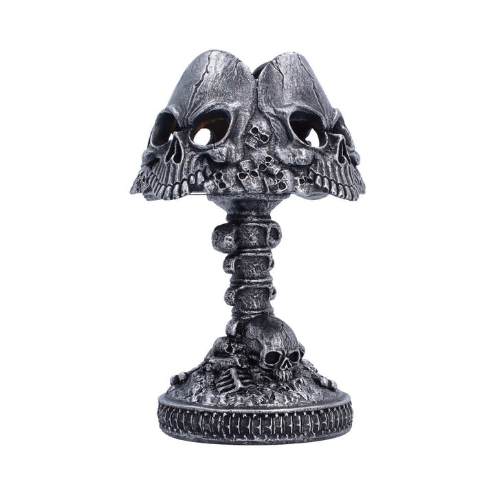 Last Light Lamp Gothic Skull Lamp Silver 22.6cm 4