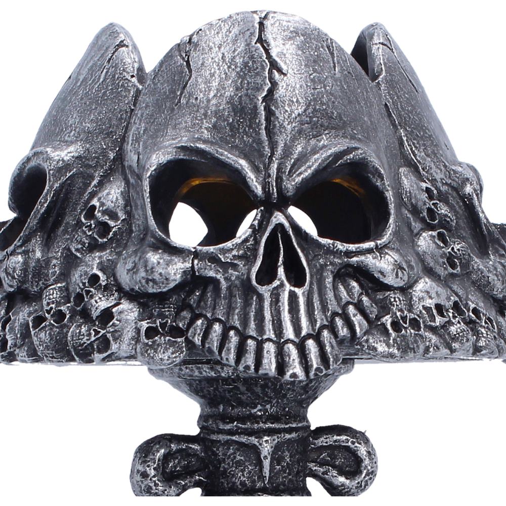 Last Light Lamp Gothic Skull Lamp Silver 22.6cm 5