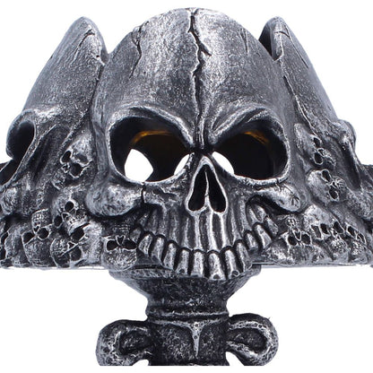 Last Light Lamp Gothic Skull Lamp Silver 22.6cm 5