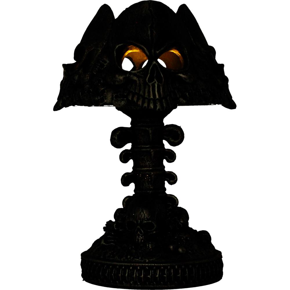 Last Light Lamp Gothic Skull Lamp Silver 22.6cm 6