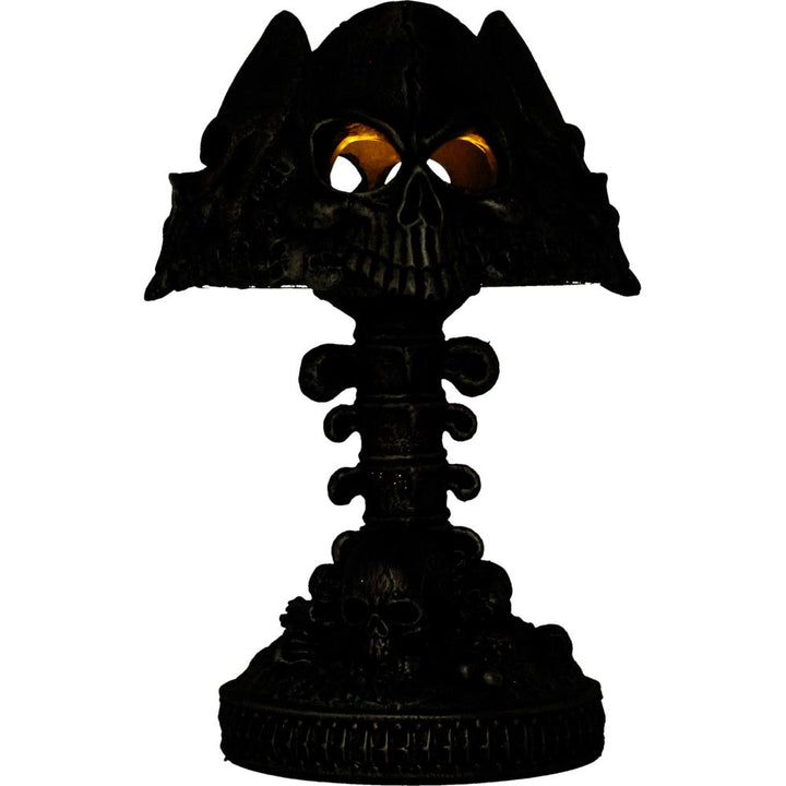 Last Light Lamp Gothic Skull Lamp Silver 22.6cm 6