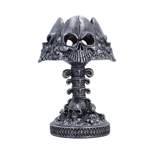 Last Light Lamp Gothic Skull Lamp Silver 22.6cm 1