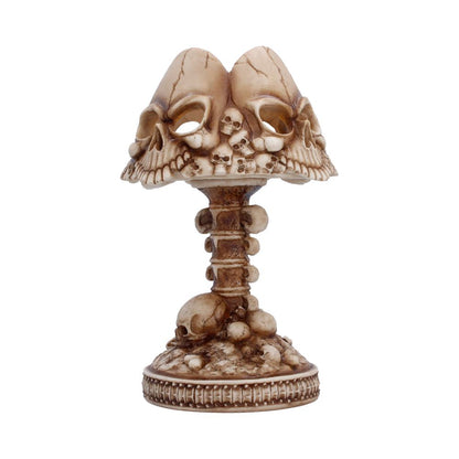 Last Light Gothic Skull Lamp Bone 22.6cm 2