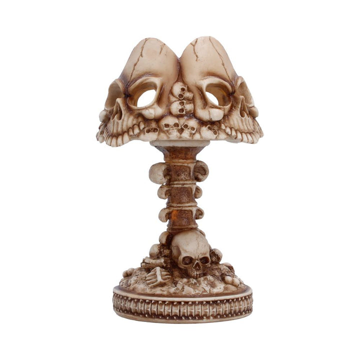 Last Light Gothic Skull Lamp Bone 22.6cm
