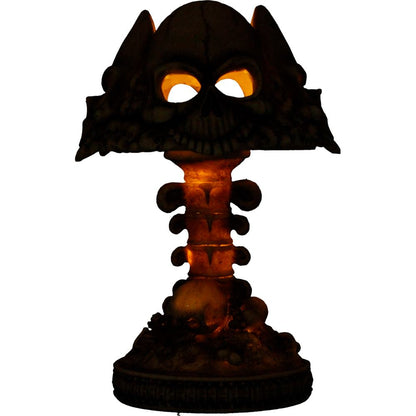 Last Light Gothic Skull Lamp Bone 22.6cm 6