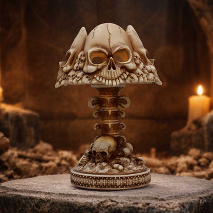 Last Light Gothic Skull Lamp Bone 22.6cm 7
