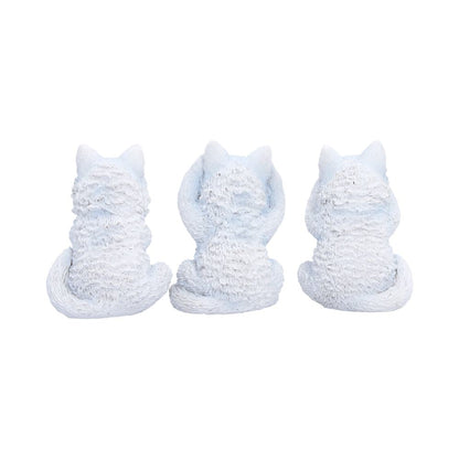 Three Wise Wolf Pups Figurine Set 9cm 3