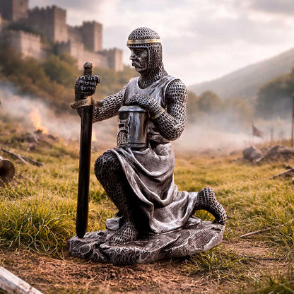 Medieval Soldier Pledge Figurine 15.1cm 7