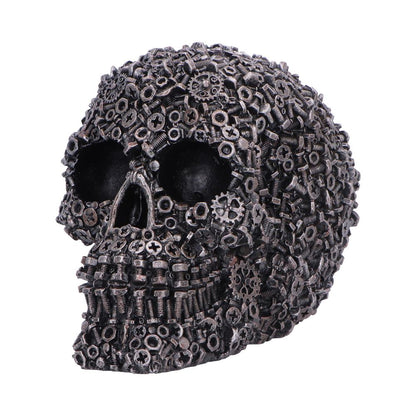 Screwed Skull Black Figurine 12cm 2
