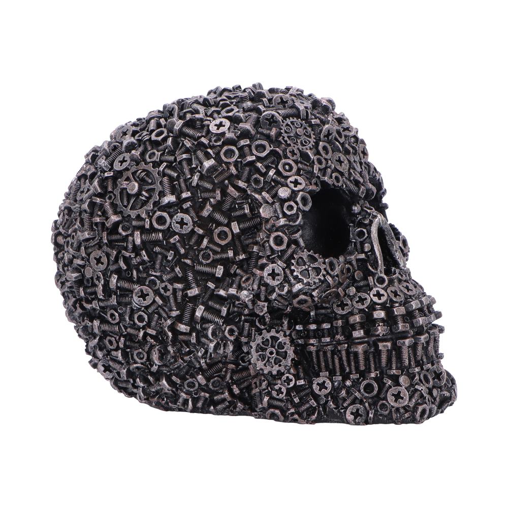 Screwed Skull Black Figurine 12cm 4