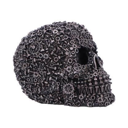 Screwed Skull Black Figurine 12cm 4