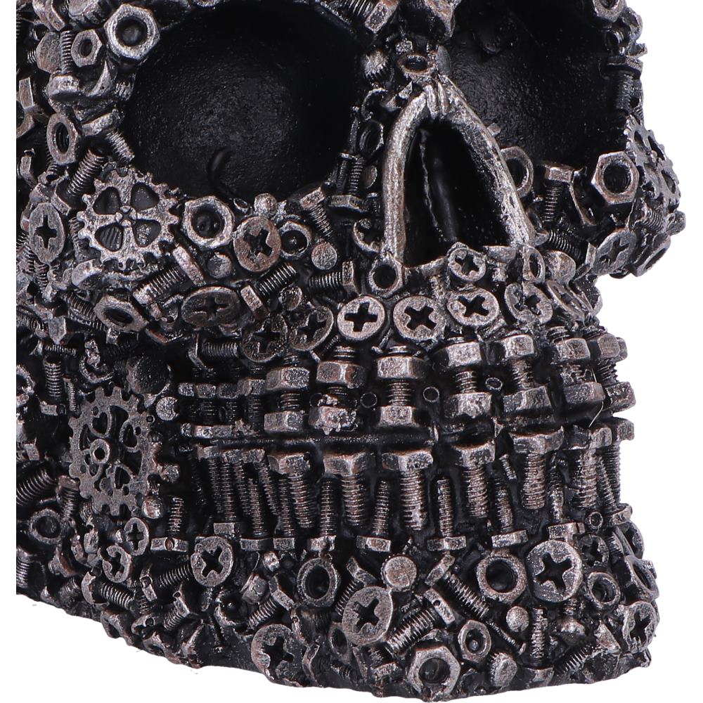 Screwed Skull Black Figurine 12cm 5