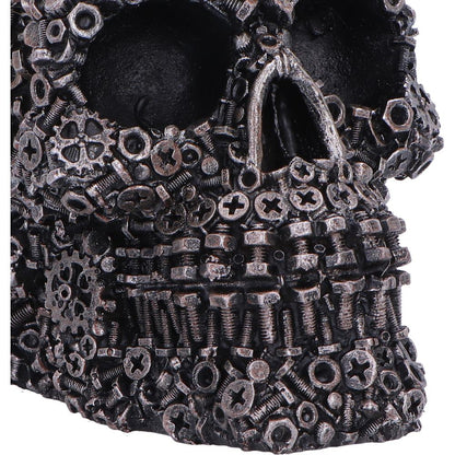 Screwed Skull Black Figurine 12cm 5