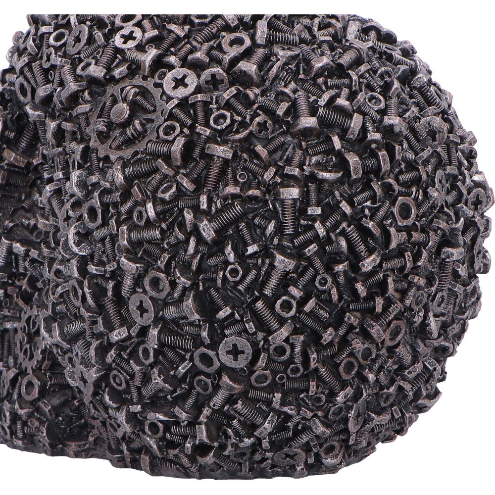 Screwed Skull Black Figurine 12cm 6