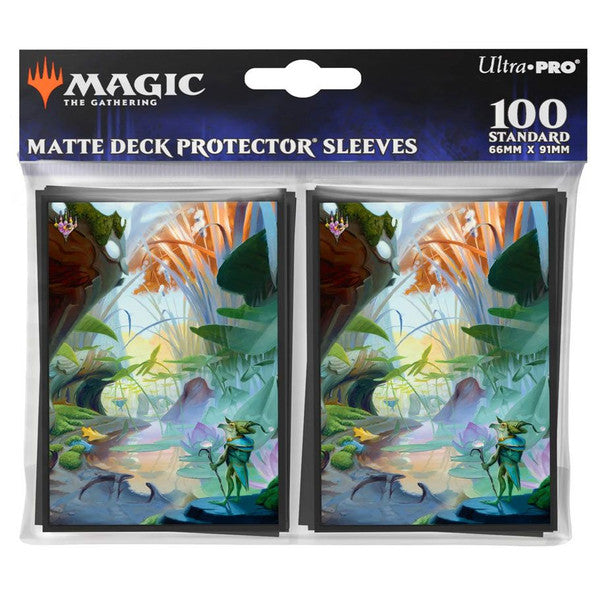 Magic The Gathering Bloomburrow 100ct Deck Protector Sleeves Blue Island 3