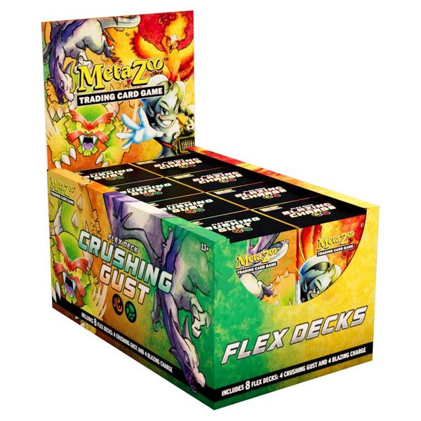 MetaZoo Flex Deck Assorted Display Crushing Gust and Blazing Charge Trading Card Game by Gameqbatorlabs inc 1