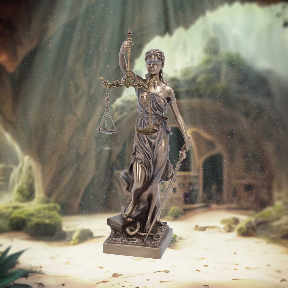 Bronzed La Justicia The Goddess of Divine Justice 33cm 7