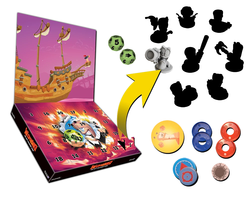 Worms Gift Calendar Board Game