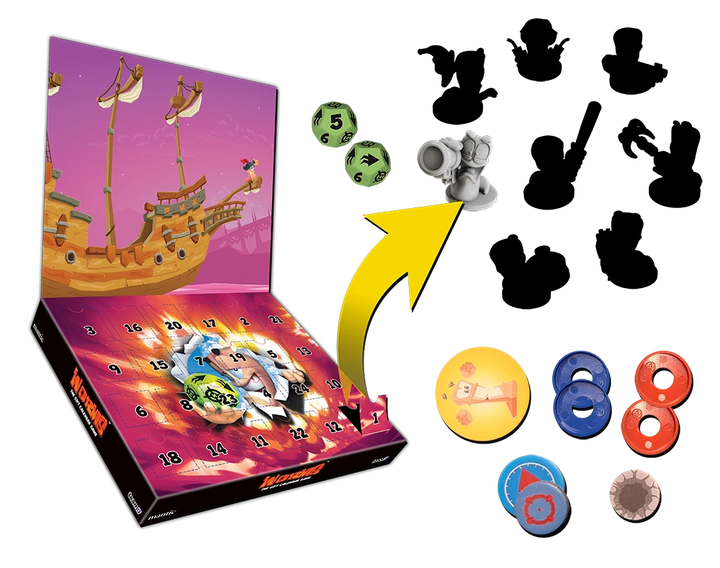 Worms Gift Calendar Board Game