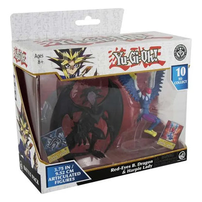 Yu-Gi-Oh! 2 Figure Battle Pack- Red Eyes Black Dragon & Harpie Lady (3.75 inch)